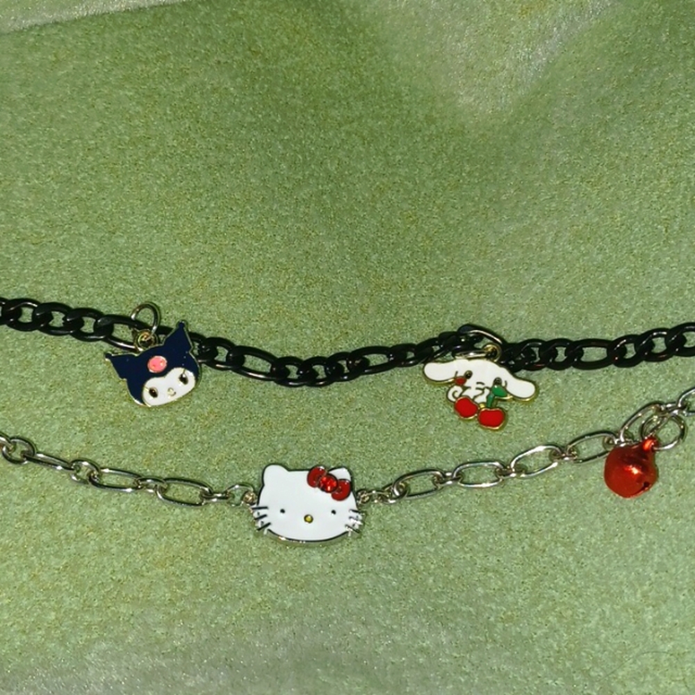 Sanrio Hello Kitty, Kuromi, Cinnamaroll Bracelet